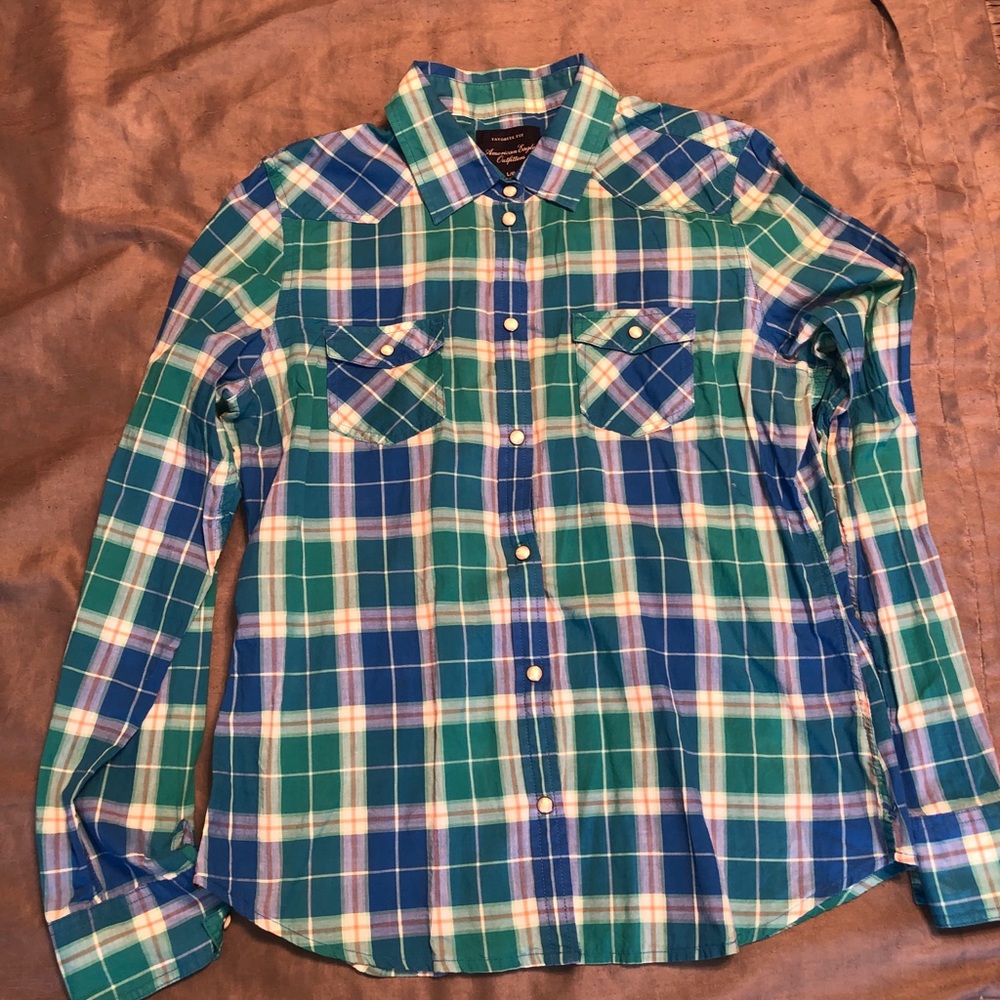 Like New American Eagle Button Down - L